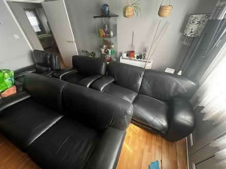 Photo of Three piece leather sofa (North Wembley) #2