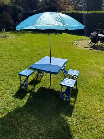 Photo of free Camping table n stools/ seats x 2 (Burgess hill RH15) #2