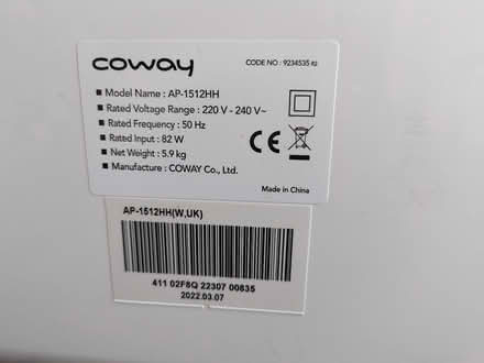 Photo of free Coway Air Purifier (Little Longstone DE45) #4