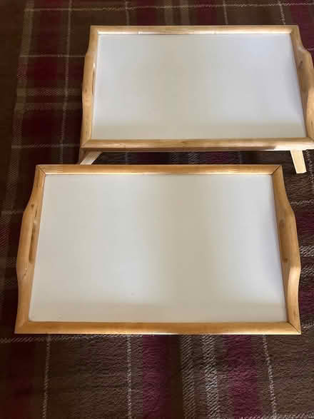 Photo of free 2 x Folding Wooden Lap Trays (Morecambe LA4) #1