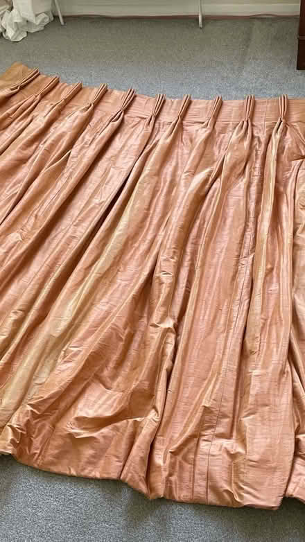 Photo of free 2x large raw silk & cotton curtains (Rochester ME1) #4