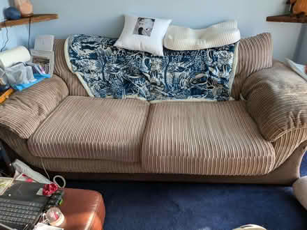Photo of free 2 seater sofa and sofa bed, collect from Audley. (Audley ST7) #1