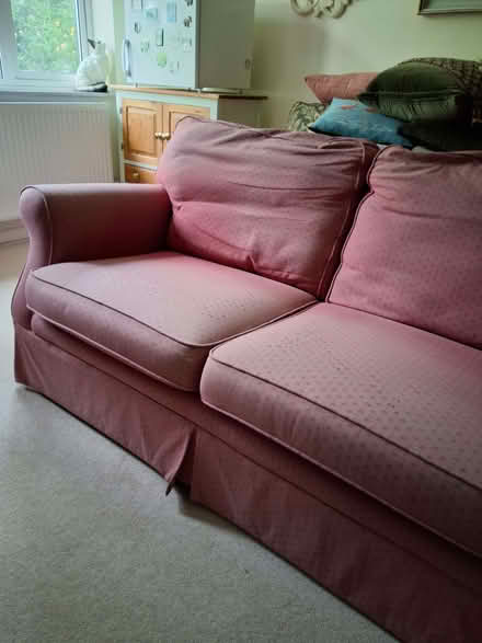 Photo of free Vintage Laura Ashley Pink 2 seater sofa (Llangrove HR9) #2