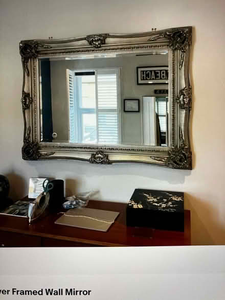 Photo of free Silver Framed Wall Mirror (Deal CT14) #2