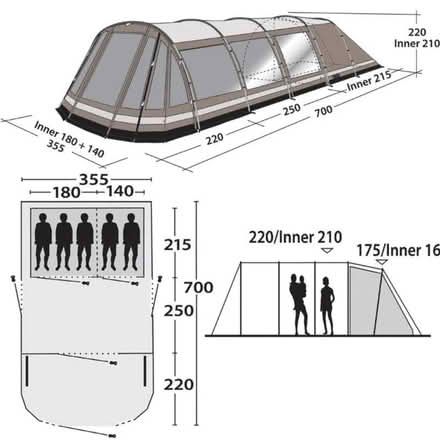 Photo of free Outwell Delaware 5 family tent (Heanor DE7) #2