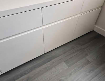 Photo of free Large White gloss side table (Rochdale OL16) #1
