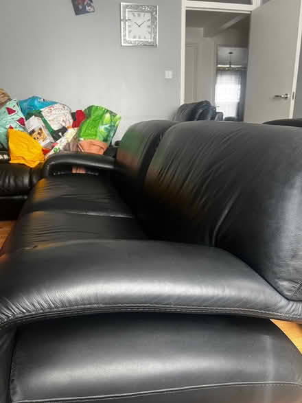 Photo of Three piece leather sofa (North Wembley) #4