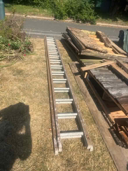 Photo of free Long wooden ladder (Middleton on sea) #1