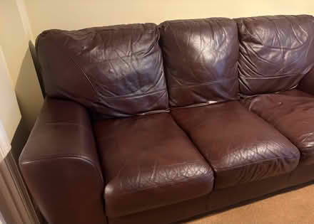 Photo of free Brown Sofa (Pinewood) #4