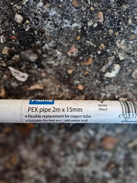 Photo of free PEX Pipe 2m x 15mm (Harefield SO19) #1