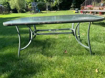 Photo of free Glass Top Patio Table (Farmington Hills) #3