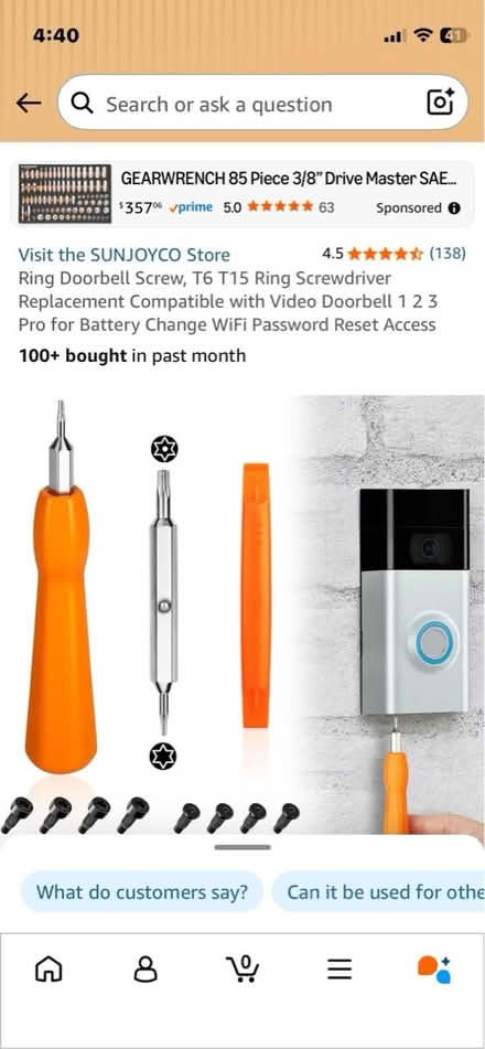 Photo of Ring doorbell tool (Bayview/highway 7) #1