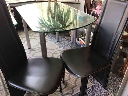 Photo of free Table and 2 chairs (Forest Hall) #1