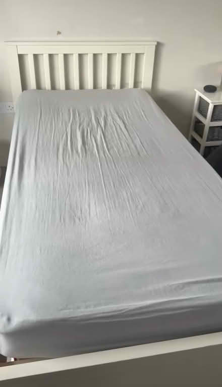Photo of free White single bed with storage (Woking GU21) #1