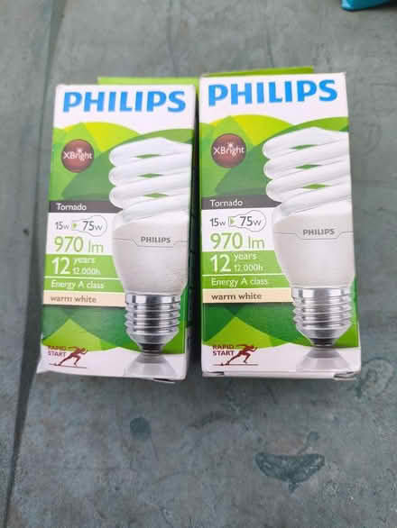 Photo of free Two brand new Philips 15W CFLs (Knaresborough HG5) #4