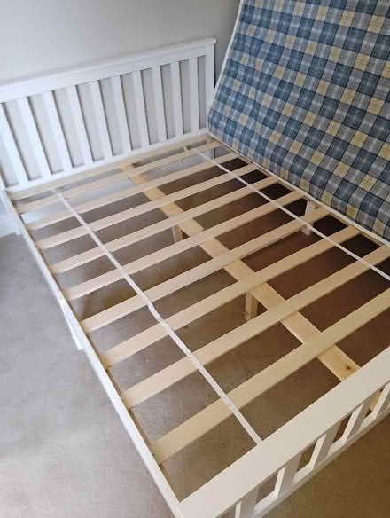 Photo of free New double bed with mattress (Shurlock Row RG10) #2