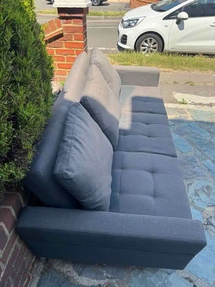 Photo of free 3 seater sofa grey (Lloyd Road KT4) #2