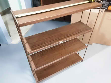 Photo of free Light metal shelving unit (Carlingwood) #1