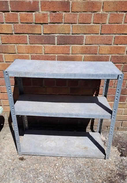 Photo of free Metal stand-alone shelving (Harefield SO19) #1