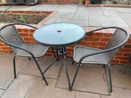Photo of free Garden table and chairs x2 (Chessington KT9) #1