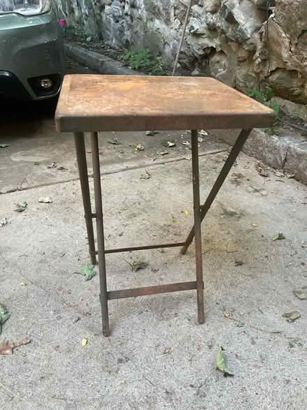 Photo of free U.S. Army folding metal table (East Watertown) #4