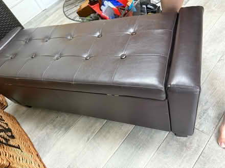 Photo of free Brown ottoman needs hinge repair (Coney Hall BR4) #2