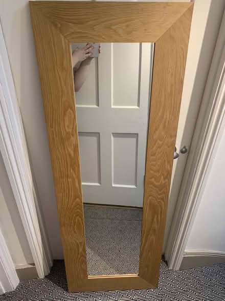 Photo of free Tall wood mirror (Camden tube station NW1) #2
