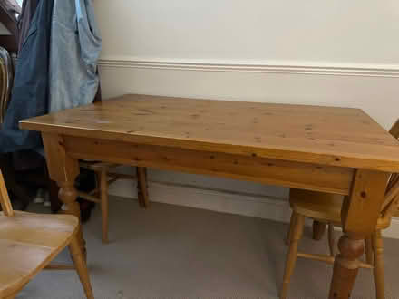 Photo of free Pine table and 4 chairs (St Albans) #1