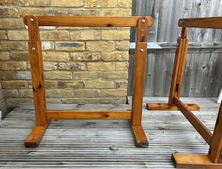 Photo of free 2 x Ikea wooden trestles (Tooting SW17) #2