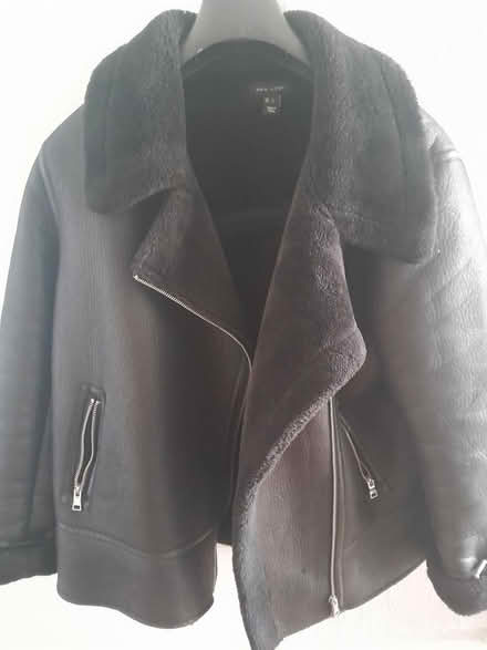Photo of free Leather look bomber style jacket (Cm18 7pa) #1