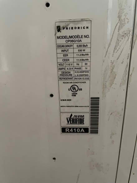 Photo of free 6,000 btu air conditioner (Putnam Valley) #4