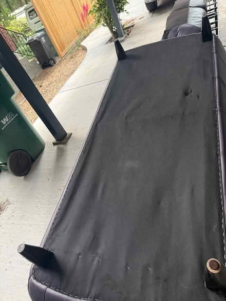 Photo of free Purple Leather Italian Couch (Meadowbrook) #4