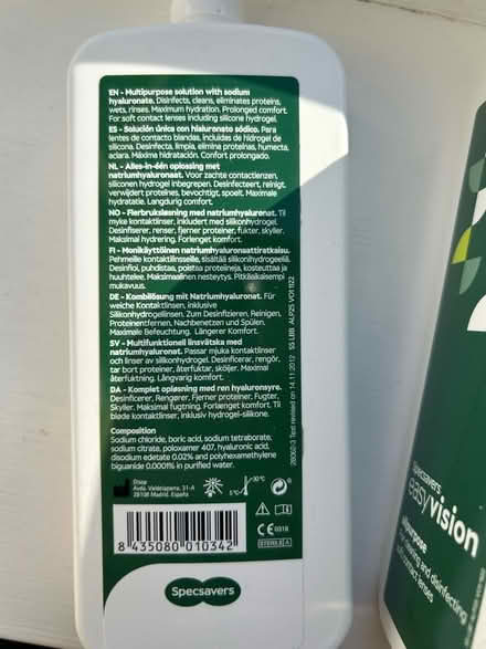 Photo of free 6 x bottles contact lenses solution (Middlewood S6) #2