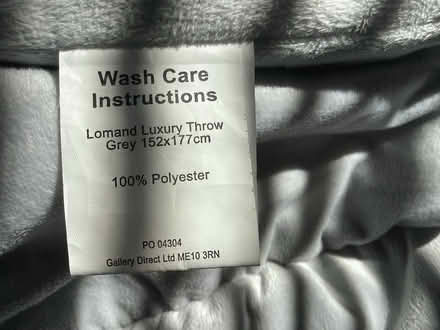 Photo of free Soft grey throw (Horsey Hill NE34) #2