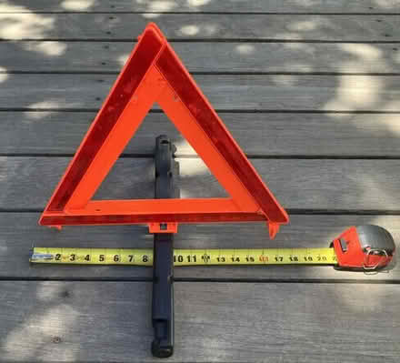 Photo of free Hi-Vis Orange Triangle Roadside Safety Marker #2