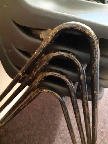 Photo of free 25 Black plastic chairs, collect from Dronfield (Woodseats S8) #3