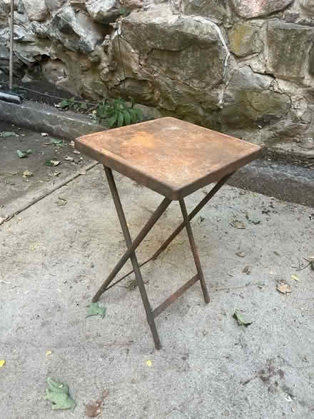 Photo of free U.S. Army folding metal table (East Watertown) #1