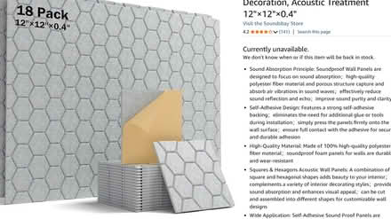 Photo of free Acoustic tiles and panels (Flatbush/Ditmas) #2
