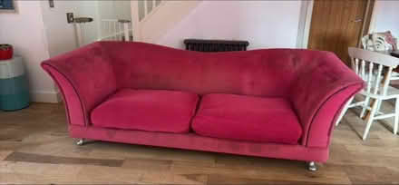 Photo of free Pink sofa and 2 armchairs (Ware SG12) #1