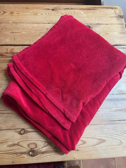 Photo of free Red Fleece Throw (North Ascot SL5) #1