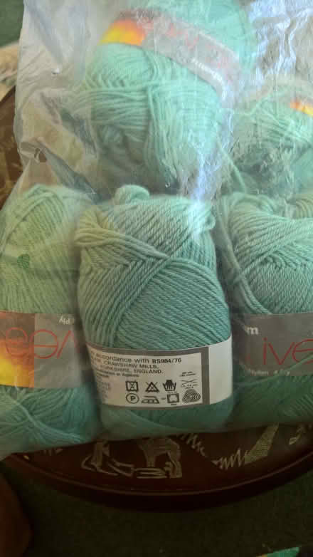Photo of free Knitting yarn Green/Turq (Hulham EX8) #1