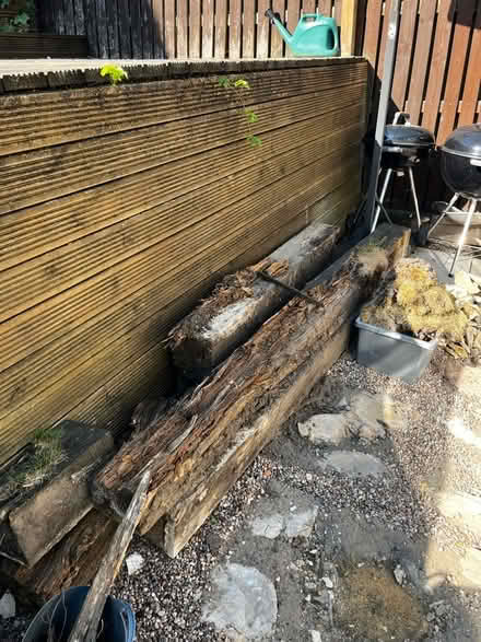 Photo of free Old gate posts and sleepers (Horsforth LS18) #1