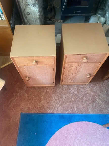 Photo of free Pair Mid-Century bedside cupboards (Easton, Portland DT5) #2