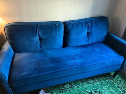 Photo of free Blue Couch (noma) #1