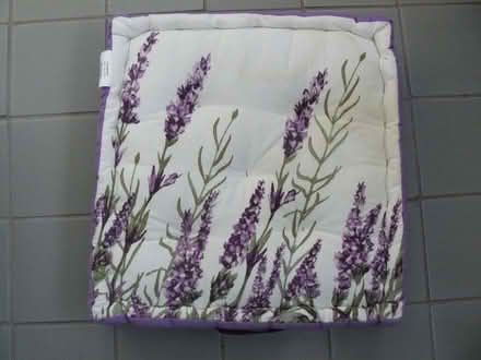 Photo of free Thick firm padded cushion. Lavender pic top, plain underside (Kempsey WR5) #1