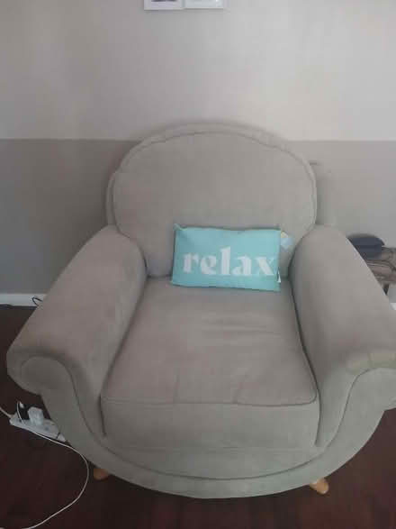 Photo of free Beige 2 Seater Sofa With Armchair (Girlington BD8) #2
