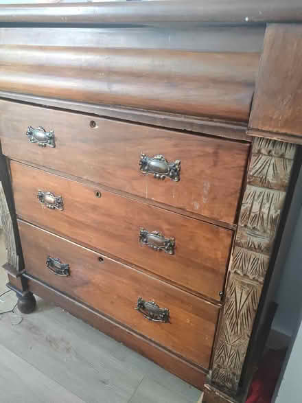 Photo of free Vintage wooden chest of drawers (HA8 7TA) #1