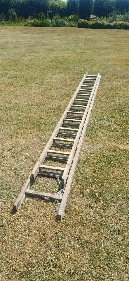 Photo of free Vintage Wooden Ladder (Near Chinnor OX39) #1