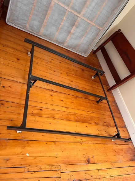Photo of free Queen metal bedframe (Weston) #1