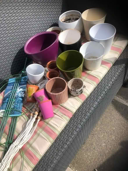 Photo of free Plant pots plant supports (Gracemount EH17) #2